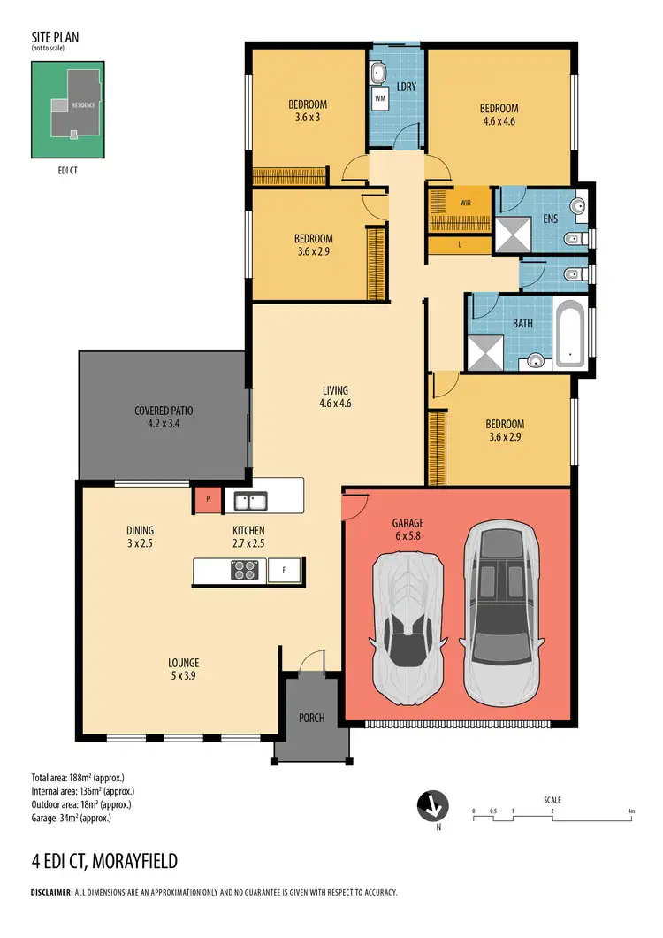 Floorplan of Homely house listing, 4 Edi Court, Morayfield QLD 4506