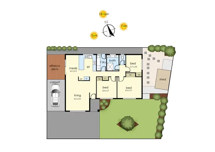 Floorplan of Homely house listing, 19A Bradshaw Street, Frankston VIC 3199