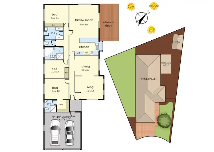 Floorplan of Homely house listing, 9 Murray Close, Frankston VIC 3199