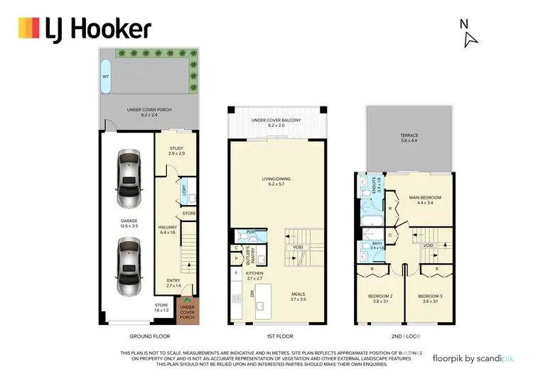 Floorplan of Homely townhouse listing, 12 Periwinkle Place, Armadale VIC 3143