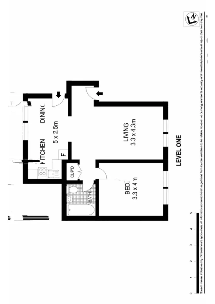 Floorplan of Homely apartment listing, 3/1A Mount Street, Coogee NSW 2034
