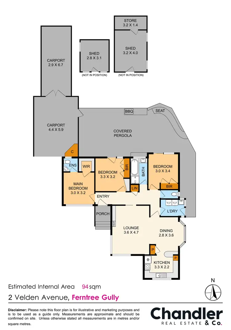 Floorplan of Homely house listing, 2 Velden Avenue, Ferntree Gully VIC 3156