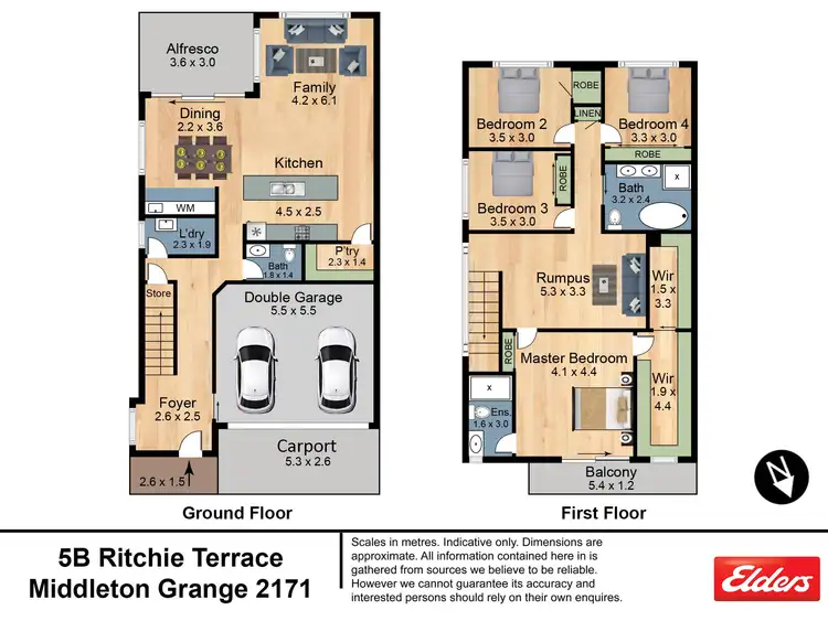 Floorplan of Homely semi-detached listing, 5B Ritchie Terrace, Middleton Grange NSW 2171