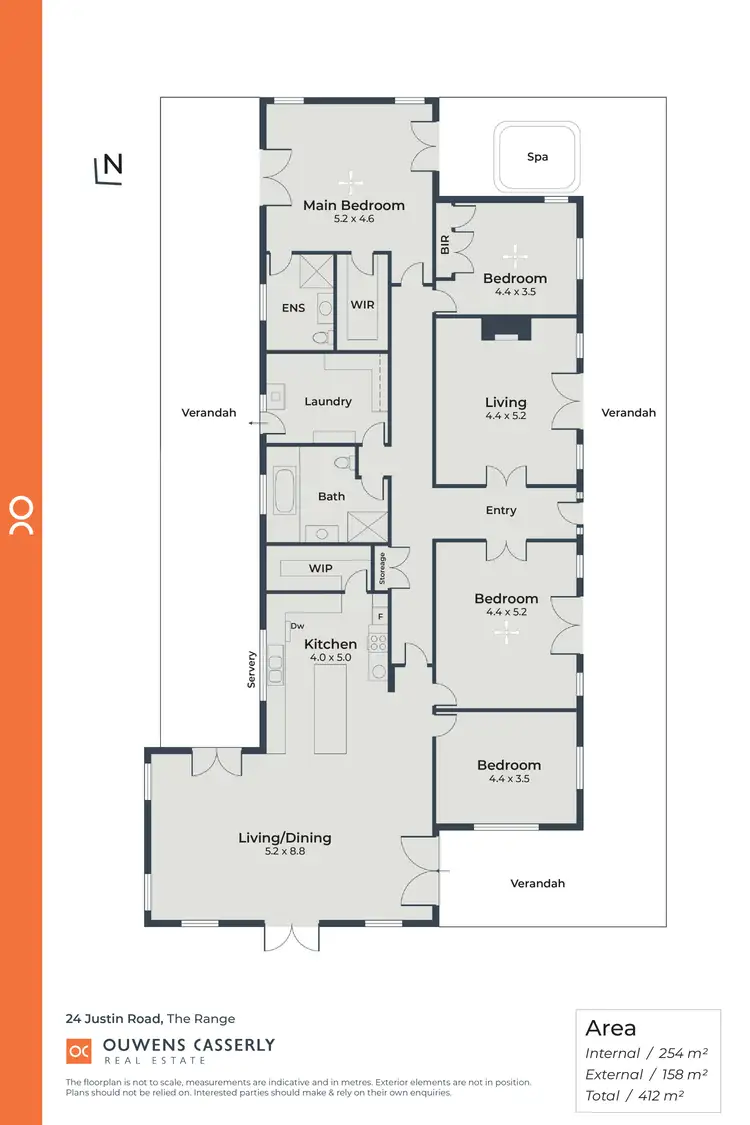 Floorplan of Homely rural property listing, 24 Justin Road, The Range SA 5172