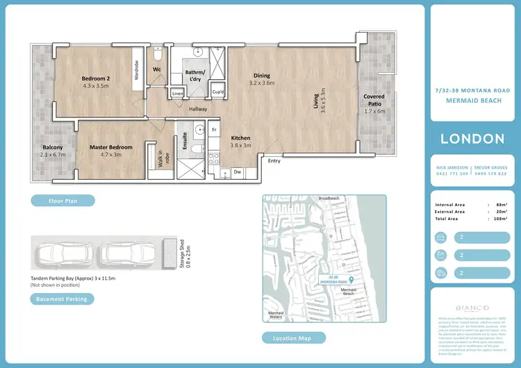 Floorplan of Homely unit listing, 7/32-38 Montana Road, Mermaid Beach QLD 4218