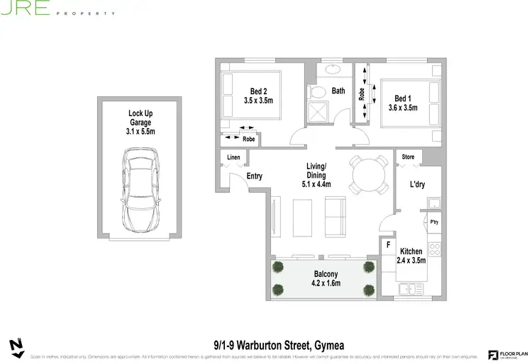Floorplan of Homely unit listing, 9/1-9 Warburton Street, Gymea NSW 2227