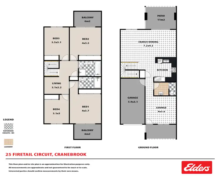 Floorplan of Homely house listing, 25 Firetail Circuit, Cranebrook NSW 2749