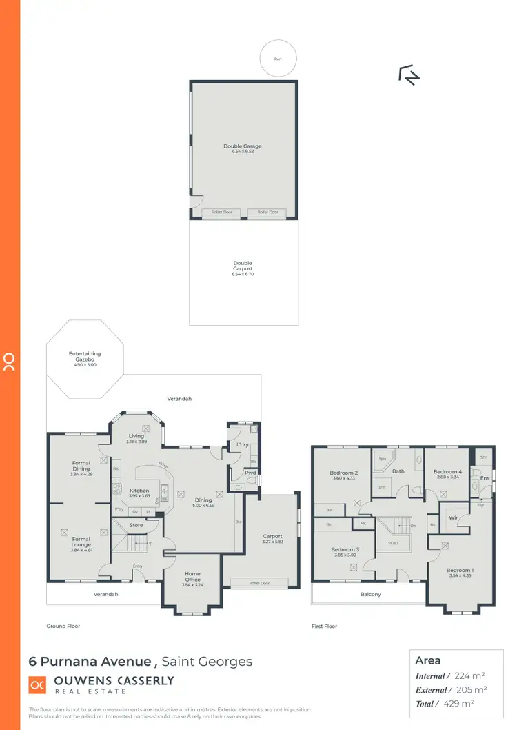 Floorplan of Homely house listing, 6 Purnana Avenue, St Georges SA 5064