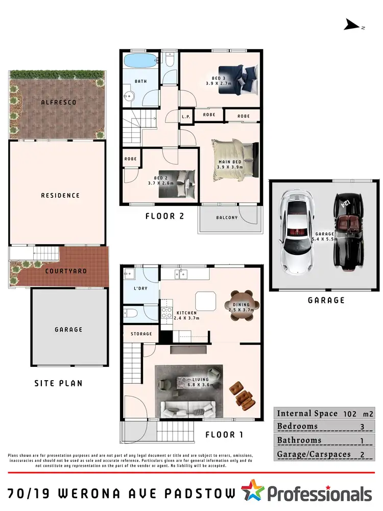 Floorplan of Homely townhouse listing, 70/19 Werona Avenue, Padstow NSW 2211