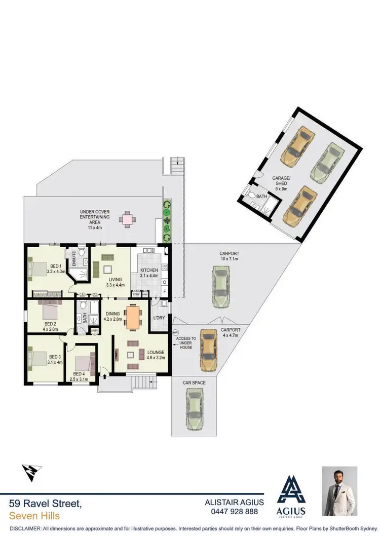 Floorplan of Homely house listing, 59 Ravel Street, Seven Hills NSW 2147