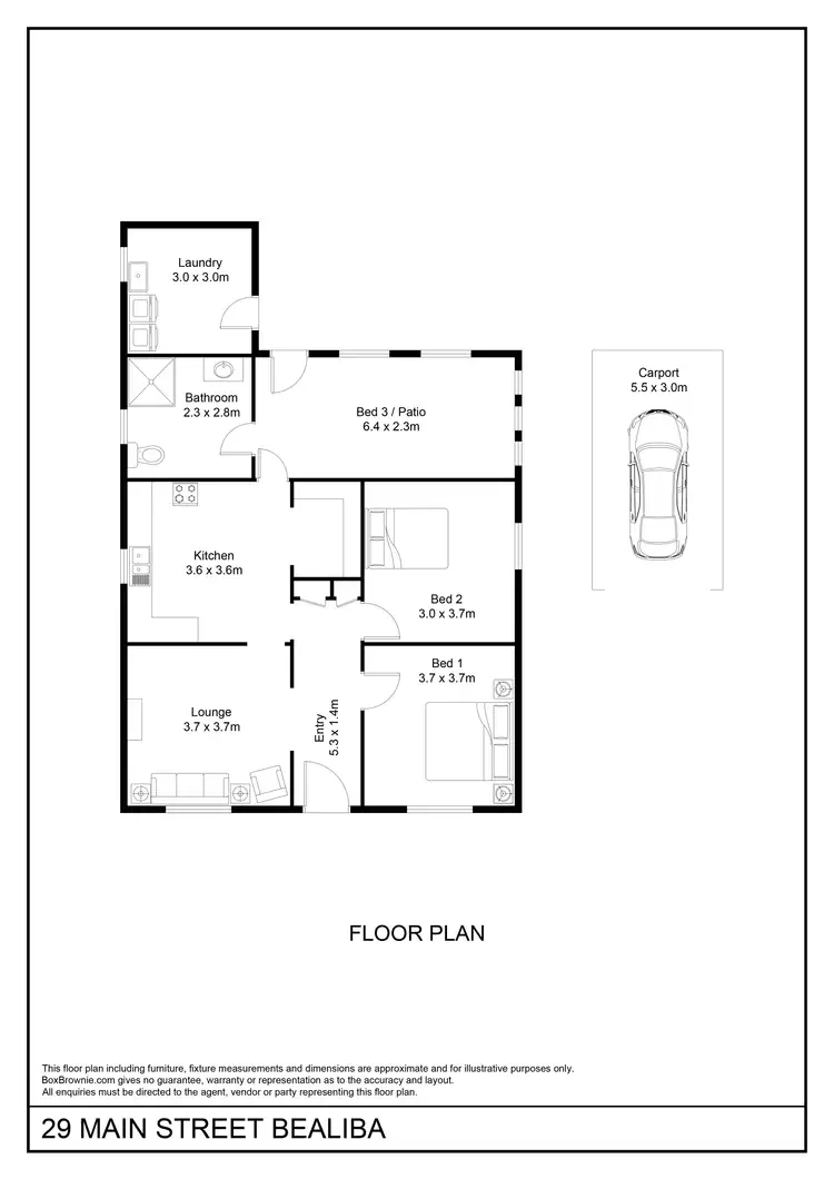 Floorplan of Homely house listing, 29 Main Street, Bealiba VIC 3475
