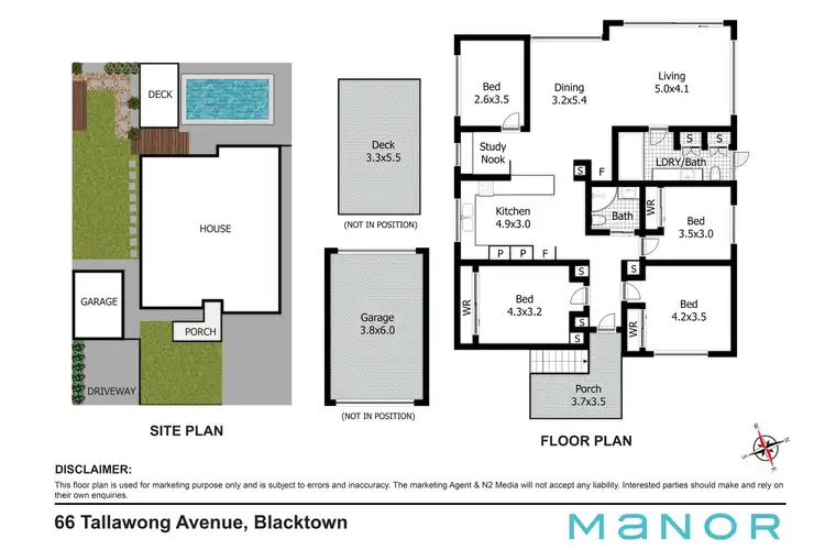 Floorplan of Homely land listing, 66 Tallawong Avenue, Blacktown NSW 2148