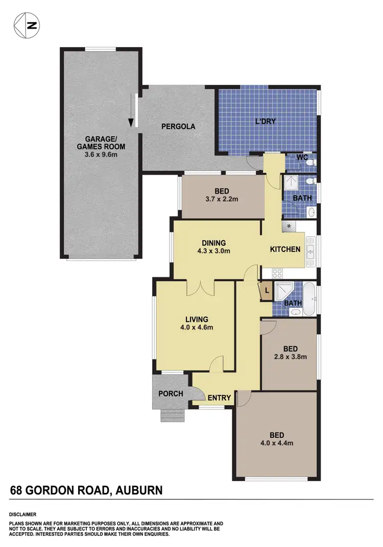 Floorplan of Homely house listing, 68 Gordon Road, Auburn NSW 2144