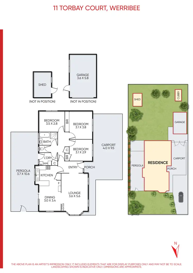 Floorplan of Homely house listing, 11 Torbay Court, Werribee VIC 3030
