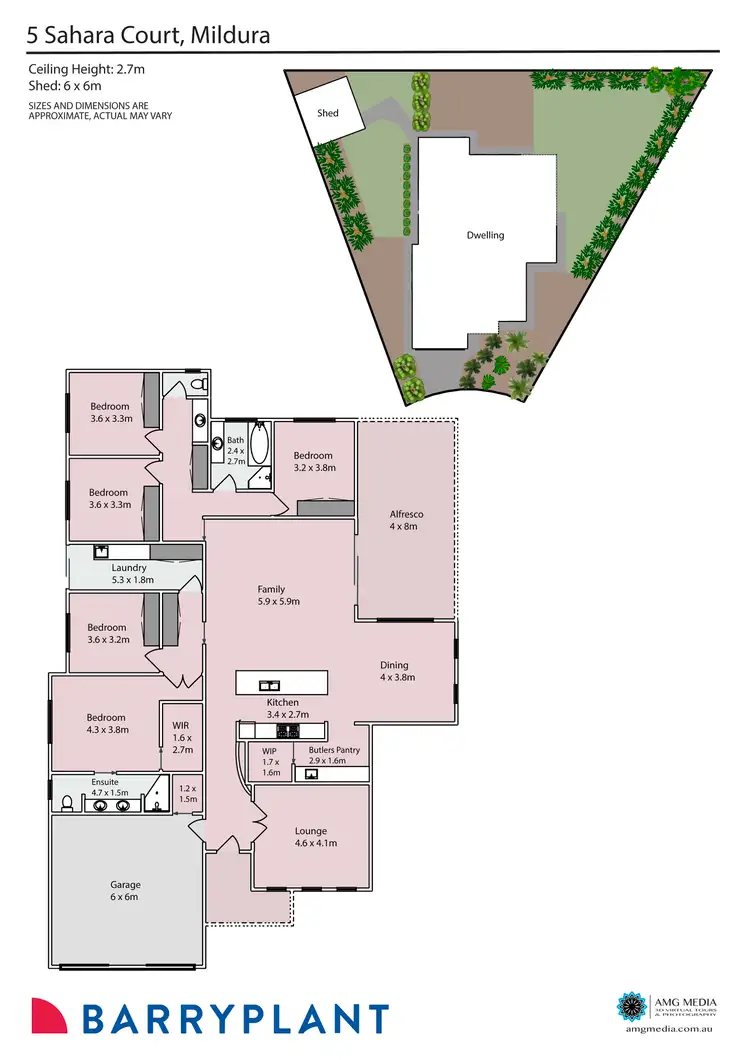 Floorplan of Homely house listing, 5 Sahara Court, Mildura VIC 3500