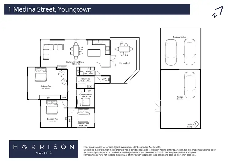 Floorplan of Homely house listing, 1 Medina Street, Youngtown TAS 7249
