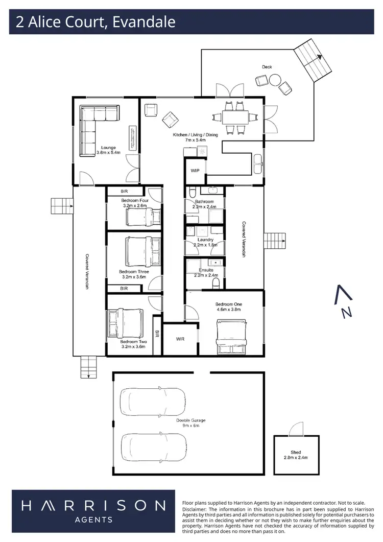 Floorplan of Homely house listing, 2 Alice Court, Evandale TAS 7212