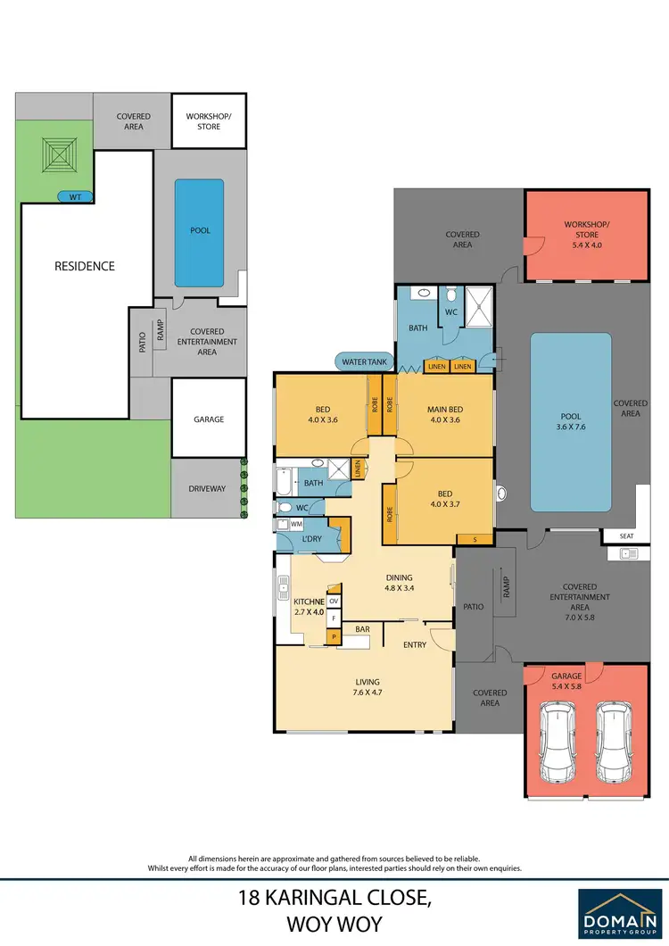 Floorplan of Homely house listing, 18 Karingal Close, Woy Woy NSW 2256
