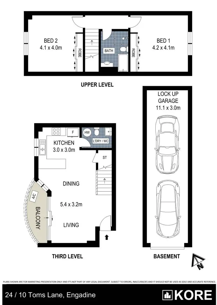 Floorplan of Homely apartment listing, 24/10 Toms Lane, Engadine NSW 2233