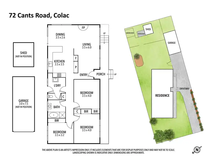 Floorplan of Homely house listing, 172 Cants Road, Colac VIC 3250
