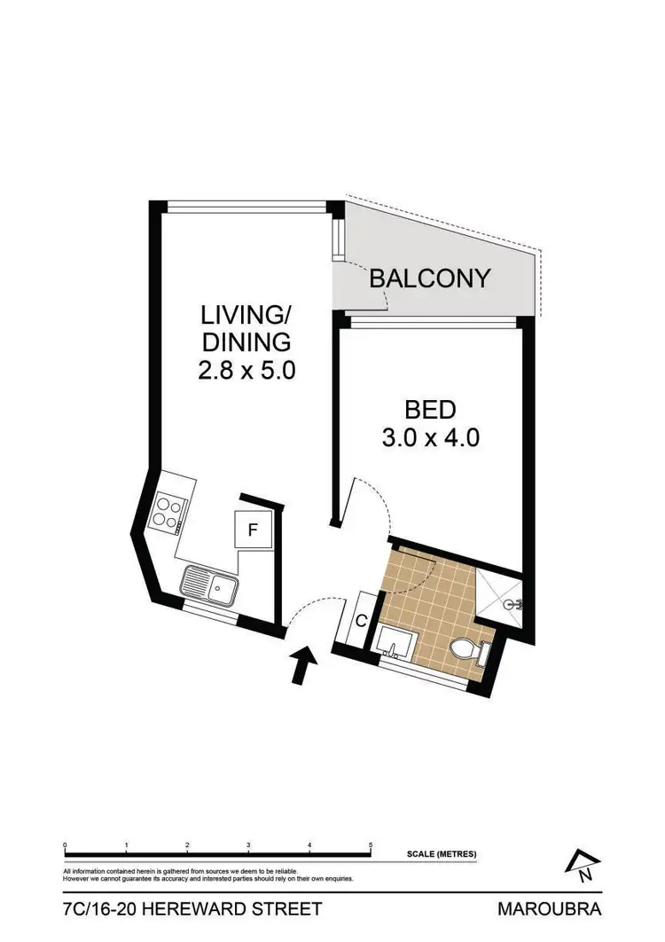Floorplan of Homely apartment listing, 7C/16-20 Hereward Street, Maroubra NSW 2035