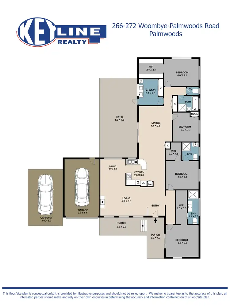 Floorplan of Homely house listing, 266-272 Woombye-Palmwoods Road, Palmwoods QLD 4555