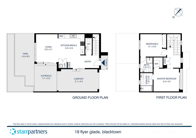 Floorplan of Homely townhouse listing, 19 Flyer Glade, Blacktown NSW 2148
