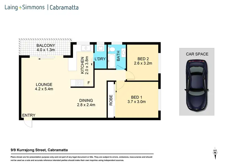 Floorplan of Homely unit listing, 9/9 Kurrajong Street, Cabramatta NSW 2166