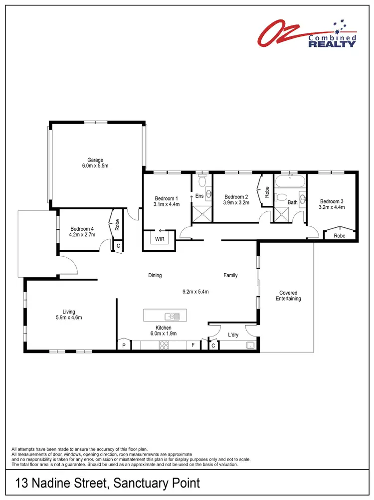 Floorplan of Homely house listing, 13 Nadine Street, Sanctuary Point NSW 2540
