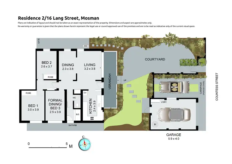 Floorplan of Homely townhouse listing, 2/16 Lang Street, Mosman NSW 2088