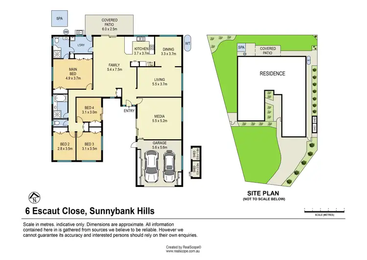 Floorplan of Homely house listing, 6 Escaut Close, Sunnybank Hills QLD 4109
