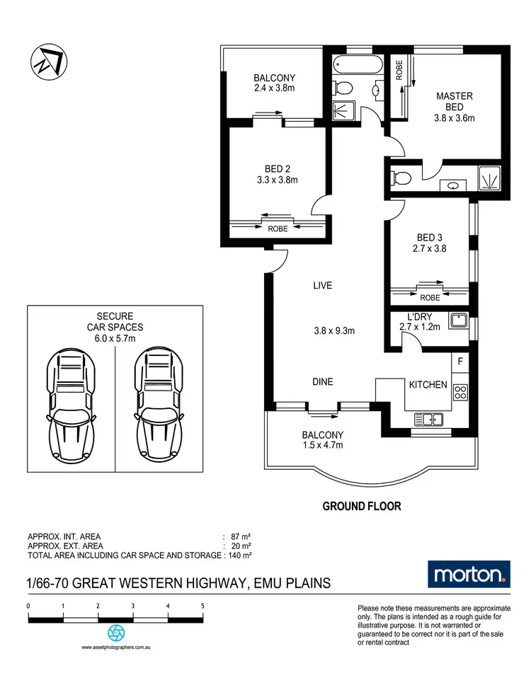 Floorplan of Homely apartment listing, 1/66-70 Great Western Highway, Emu Plains NSW 2750