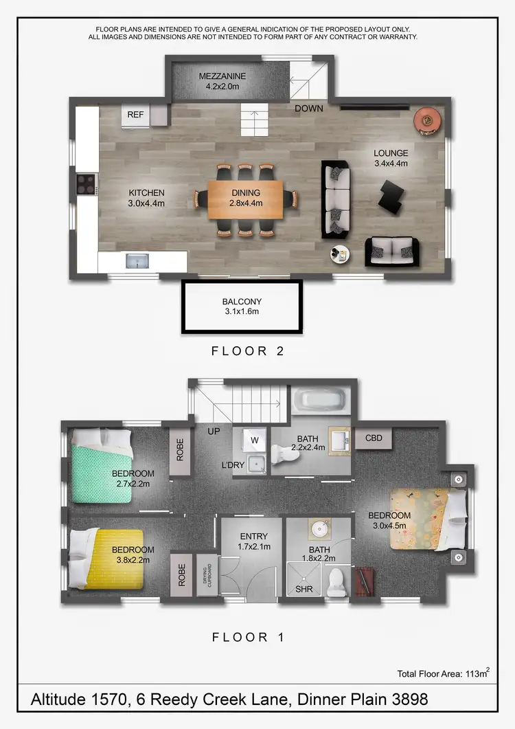 Floorplan of Homely house listing, 6 Reedy Creek Lane, Dinner Plain VIC 3898