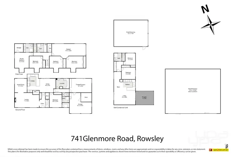 Floorplan of Homely house listing, 741 Glenmore Road, Rowsley VIC 3340