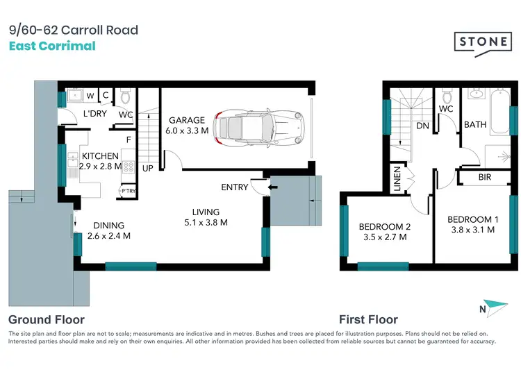 Floorplan of Homely townhouse listing, 9/60-62 Carroll Road, East Corrimal NSW 2518