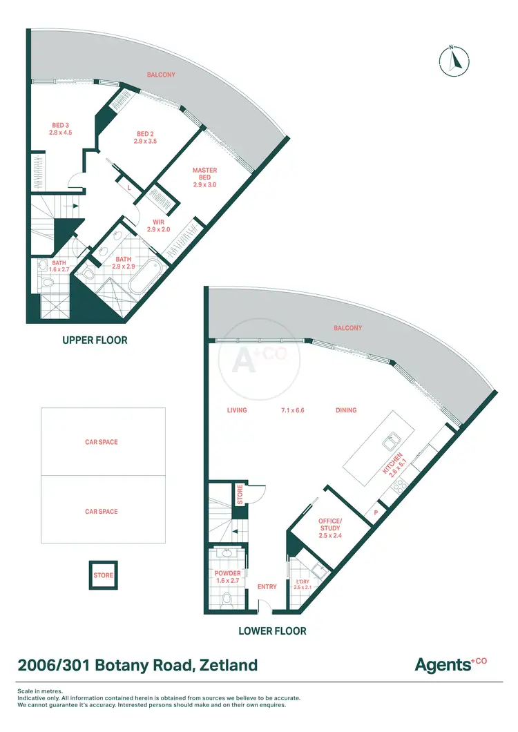 Floorplan of Homely apartment listing, 2006/301 Botany Road, Zetland NSW 2017