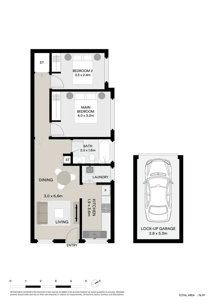 Floorplan of Homely apartment listing, 2/1267-1269 Pittwater Road, Narrabeen NSW 2101