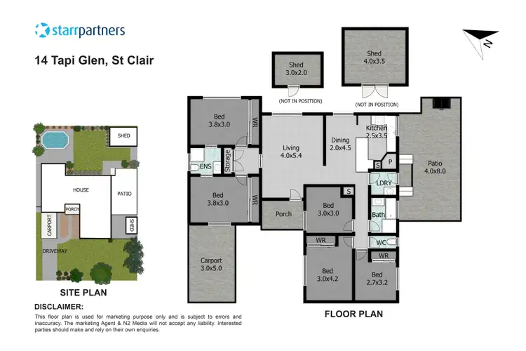 Floorplan of Homely house listing, 14 Tapi Glen, St Clair NSW 2759