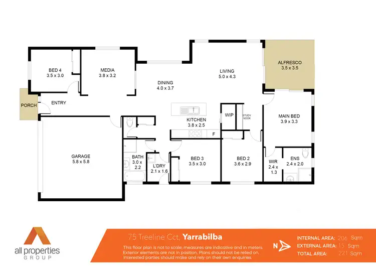 Floorplan of Homely house listing, 75 Treeline Circuit, Yarrabilba QLD 4207