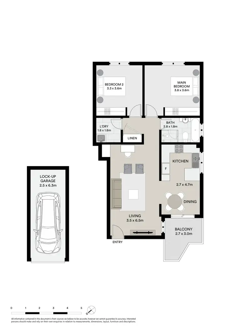 Floorplan of Homely unit listing, 2/1 Oxford Street, Mortdale NSW 2223