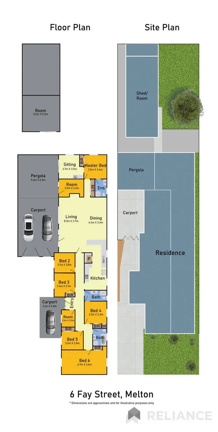 Floorplan of Homely house listing, 6 Fay Street, Melton VIC 3337