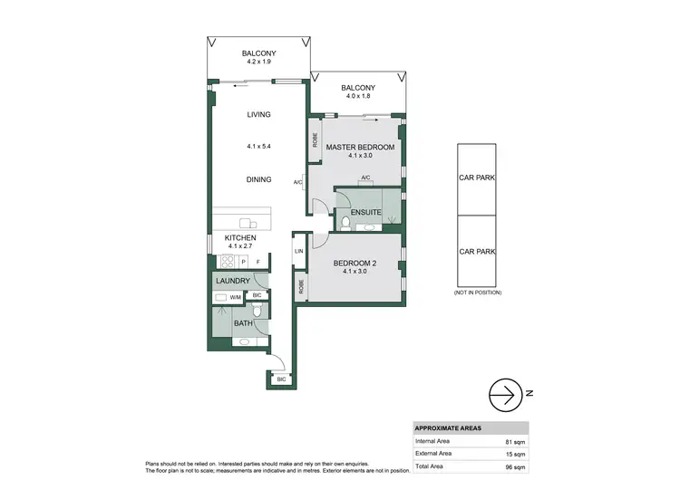 Floorplan of Homely apartment listing, 1604/10 Balfours Way, Adelaide SA 5000