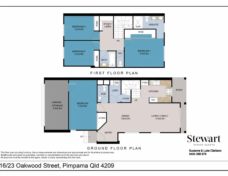 Floorplan of Homely townhouse listing, 16/23 Oakwood Street, Pimpama QLD 4209