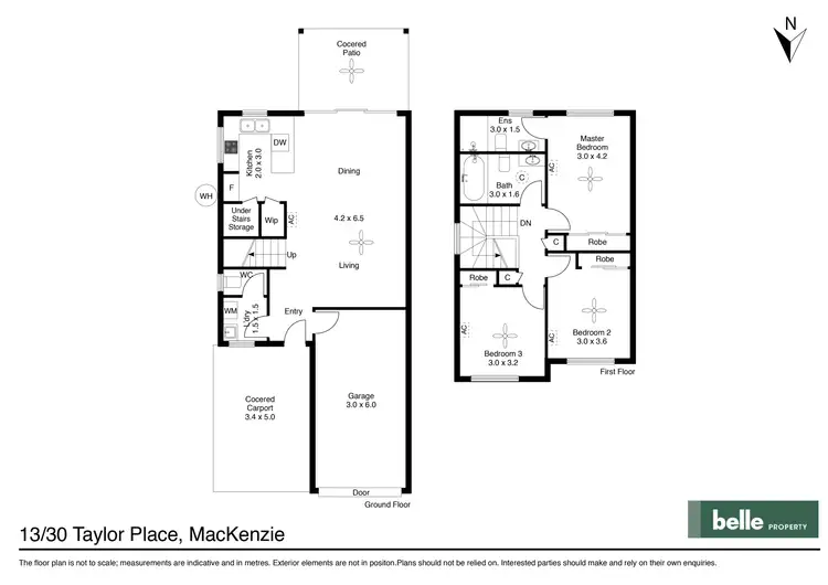 Floorplan of Homely townhouse listing, 13/30 Taylor Place, Mackenzie QLD 4156
