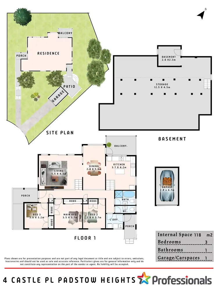 Floorplan of Homely house listing, 4 Castle Place, Padstow Heights NSW 2211