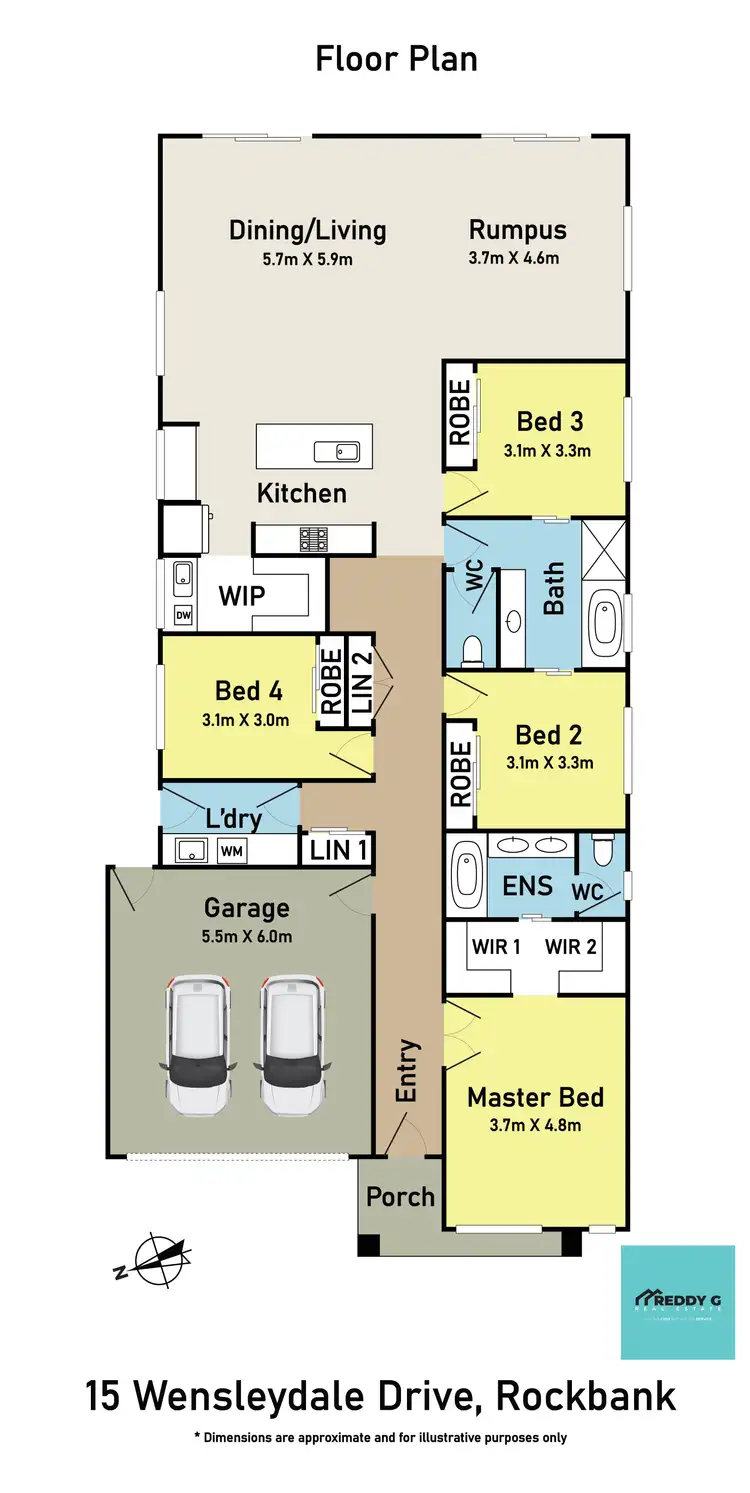 Floorplan of Homely house listing, 15 Wensleydale Drive, Rockbank VIC 3335