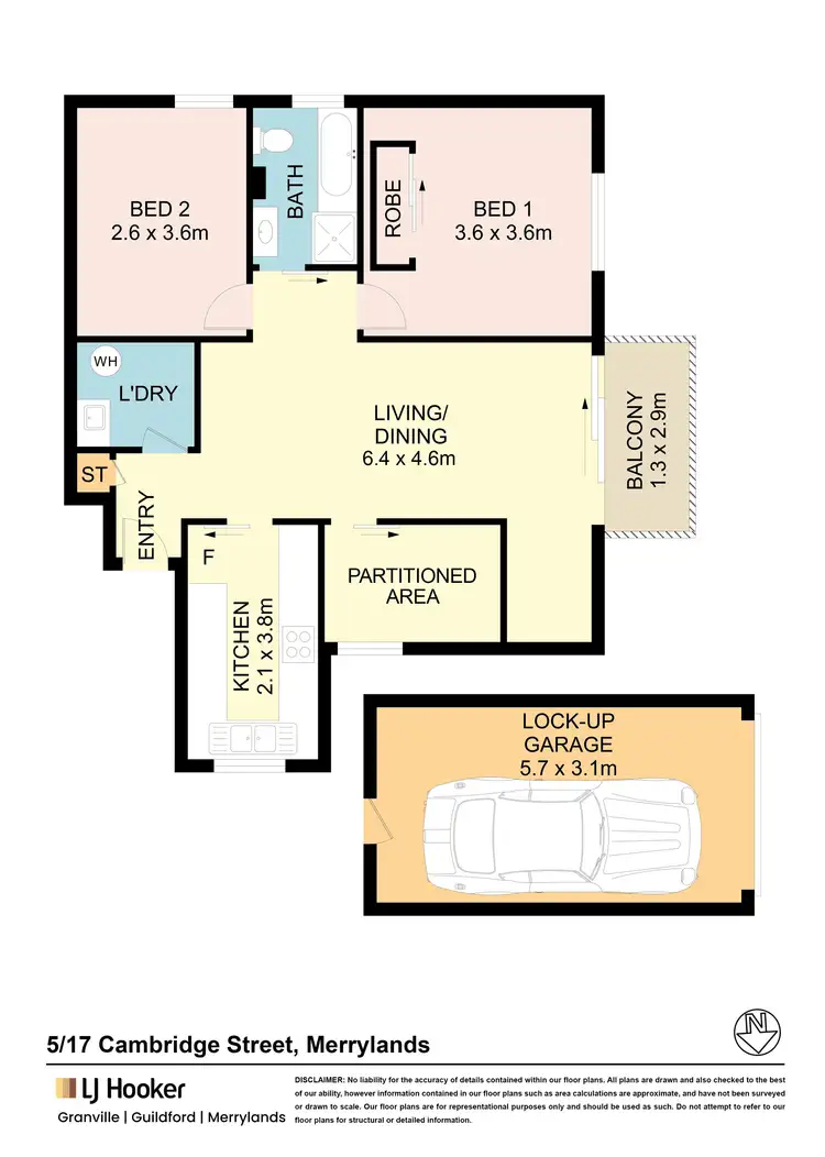 Floorplan of Homely unit listing, 5/17-19 Cambridge Street, Merrylands NSW 2160