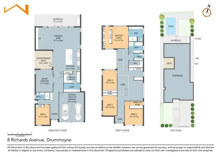 Floorplan of Homely house listing, 8 Richards Avenue, Drummoyne NSW 2047