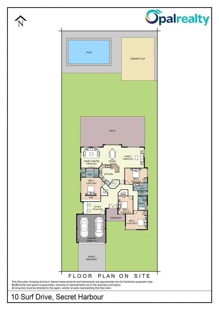 Floorplan of Homely house listing, 10 Surf Drive, Secret Harbour WA 6173