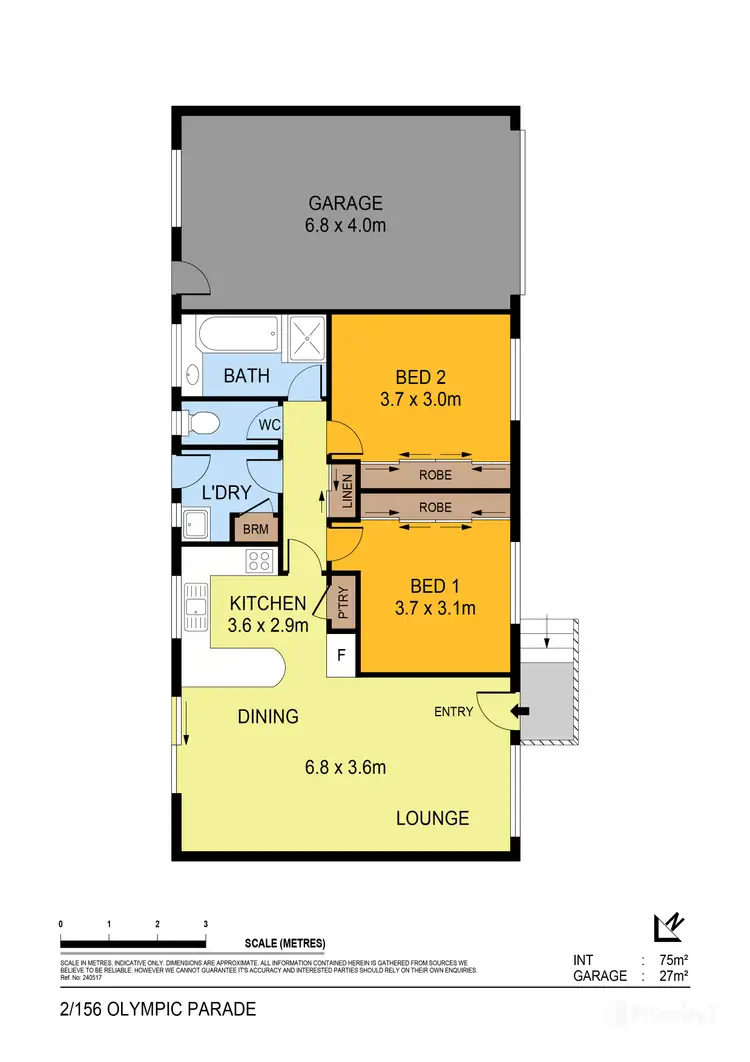 Floorplan of Homely house listing, 2/156 Olympic Parade, Kangaroo Flat VIC 3555